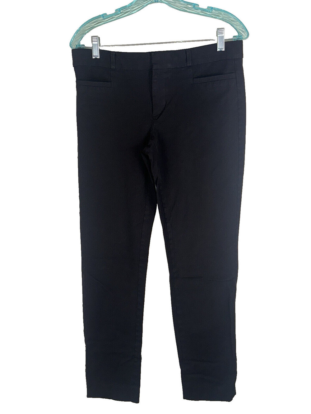 Banana Republic Women’s Black Sloan Mid-Rise Straight Pant Size 6 Long Career